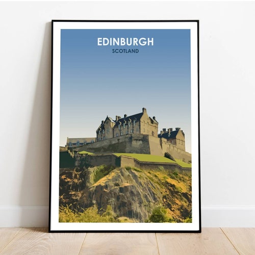 Edinburgh Print Edinburgh Poster Edinburgh Coordinates Etsy