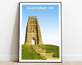 Glastonbury Tor-Poster Print
