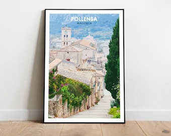 Pollensa Old Town, Mallorca- Poster Print