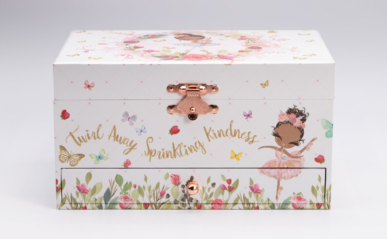 Musical Black Ballerina Jewelry Box for Girls & Little