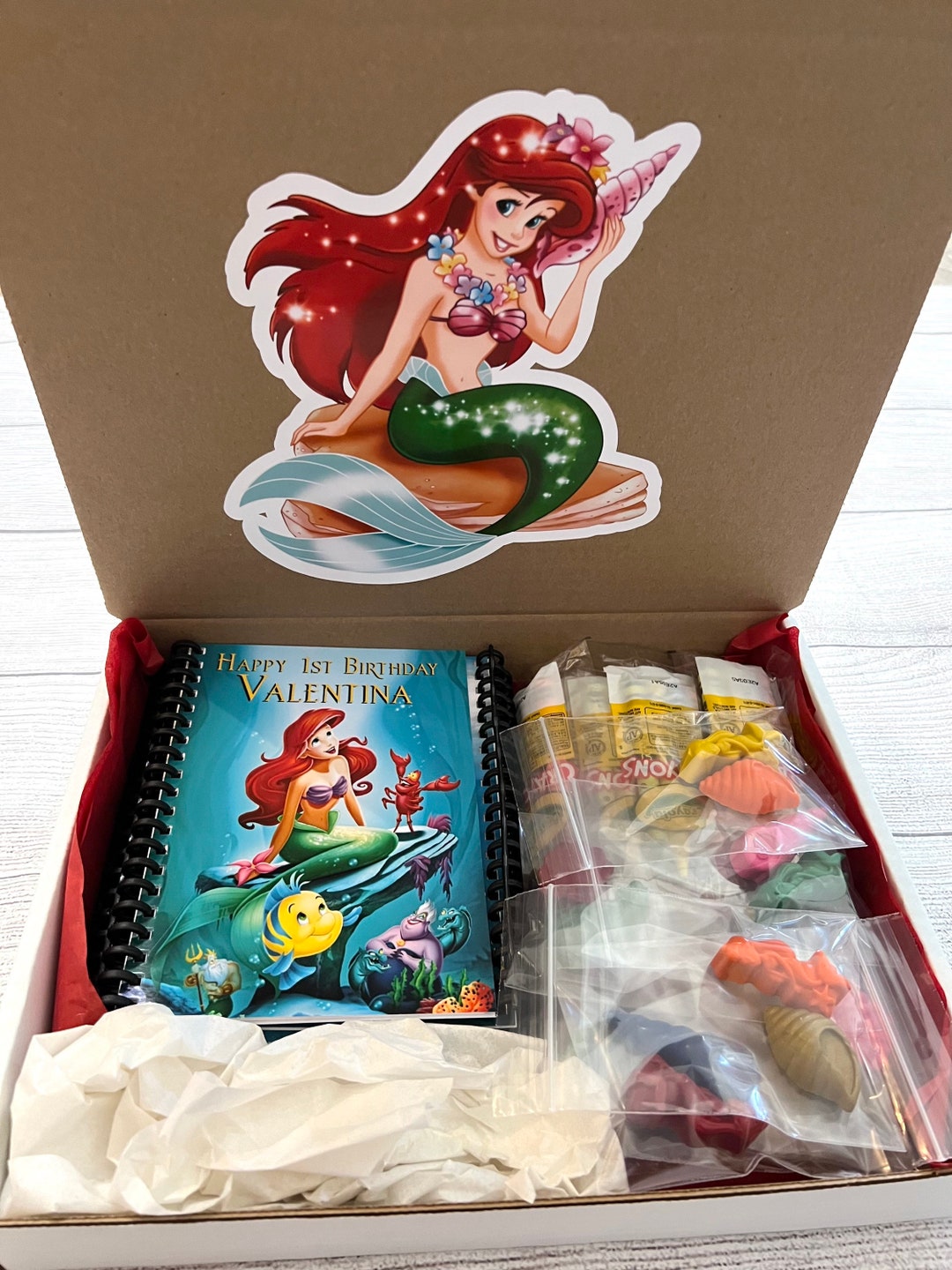 The Little Mermaid Personalized Coloring Books for Kids Etsy