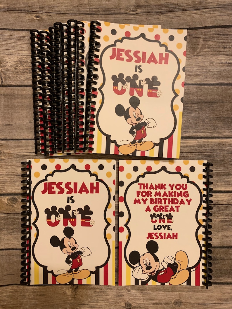 Mickey Mouse Coloring Book Birthday Favors-personalized-mickey - Etsy