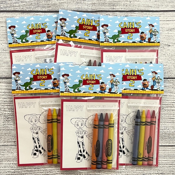 Toy Story Birthday Coloring Page Etsy