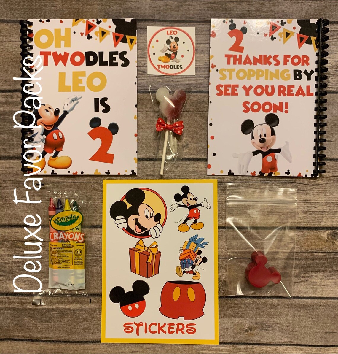 Mickey Mouse Coloring Book Birthday Favors-personalized-mickey - Etsy