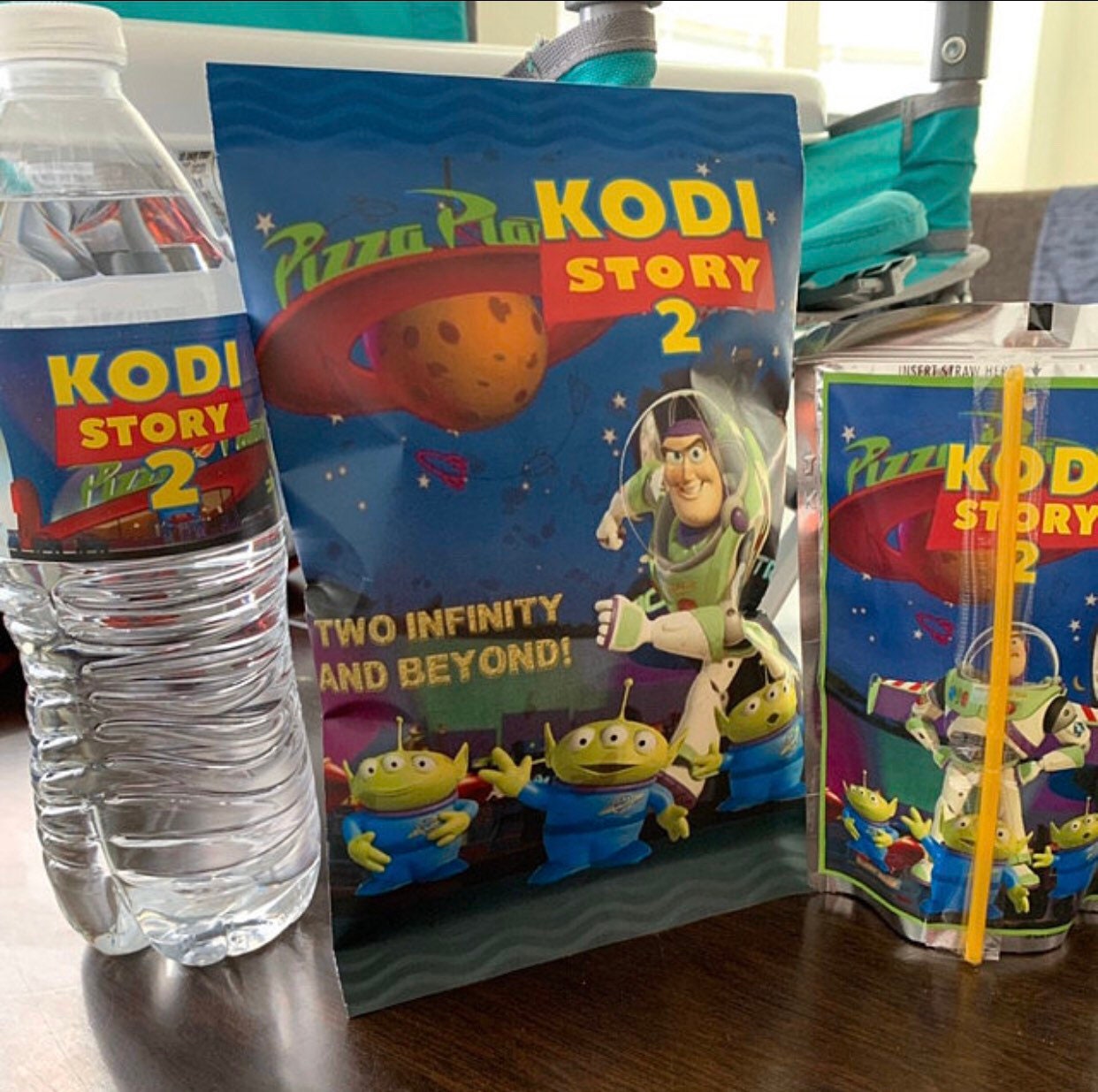 Buzz lightyear themed chip bags. Party favors. Buzz lightyear Etsy