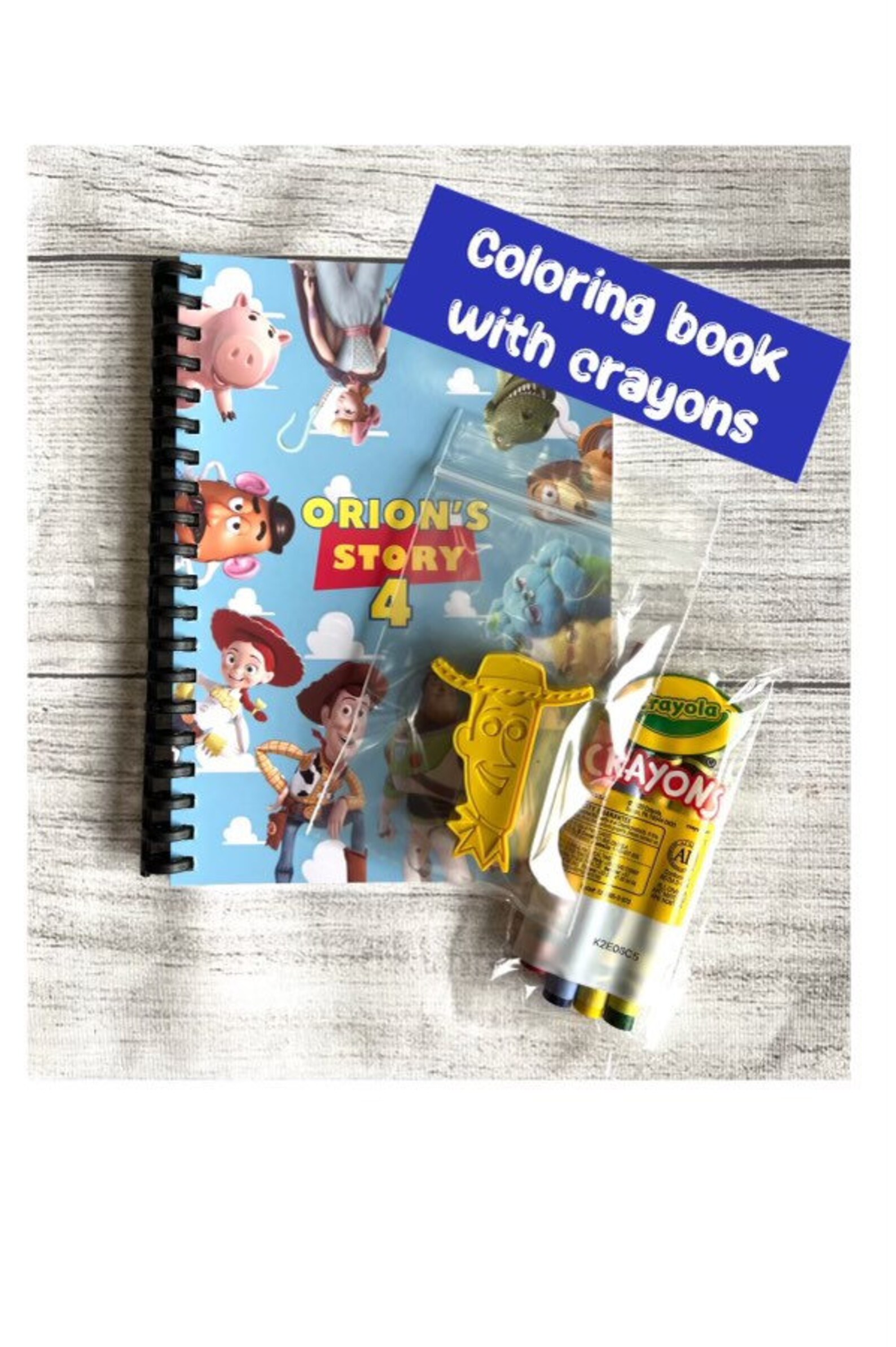 Toy Story Kids Coloring Books Birthday Favors-personalized-toy - Etsy