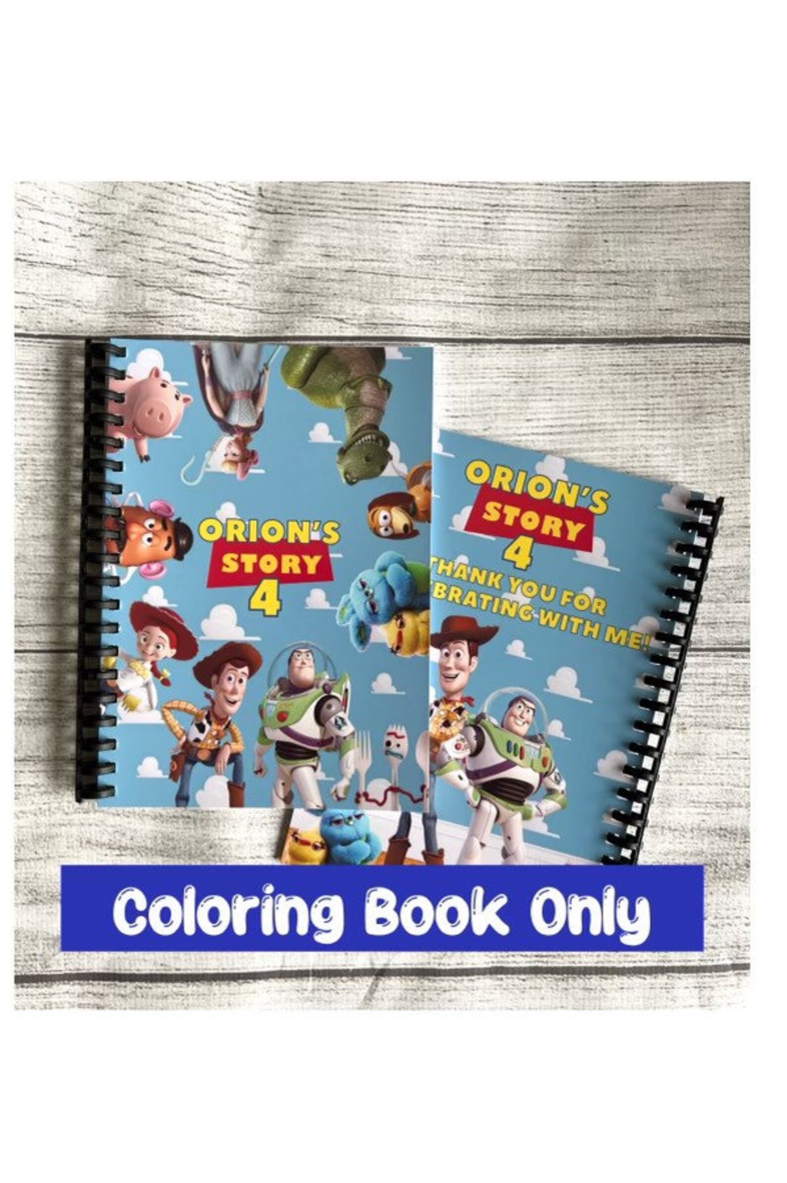 Toy Story Kids Coloring Books Birthday Favors-personalized-toy - Etsy