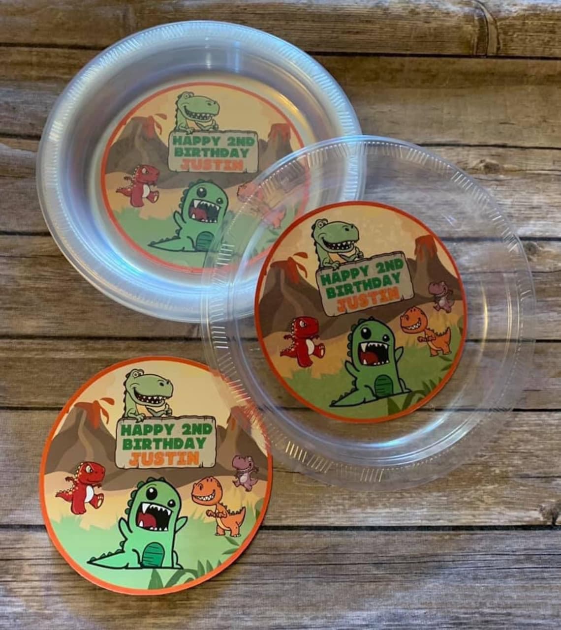 Dinosaur party plates Birthday supplies. Dinosaur party Etsy