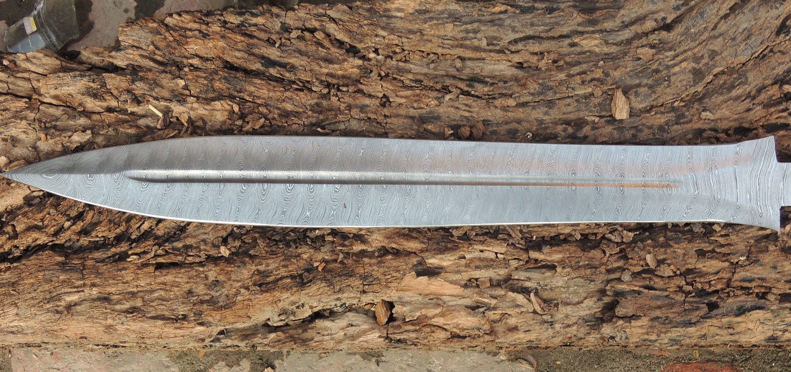 Damascus Steel Sword Blank Blade Etsy