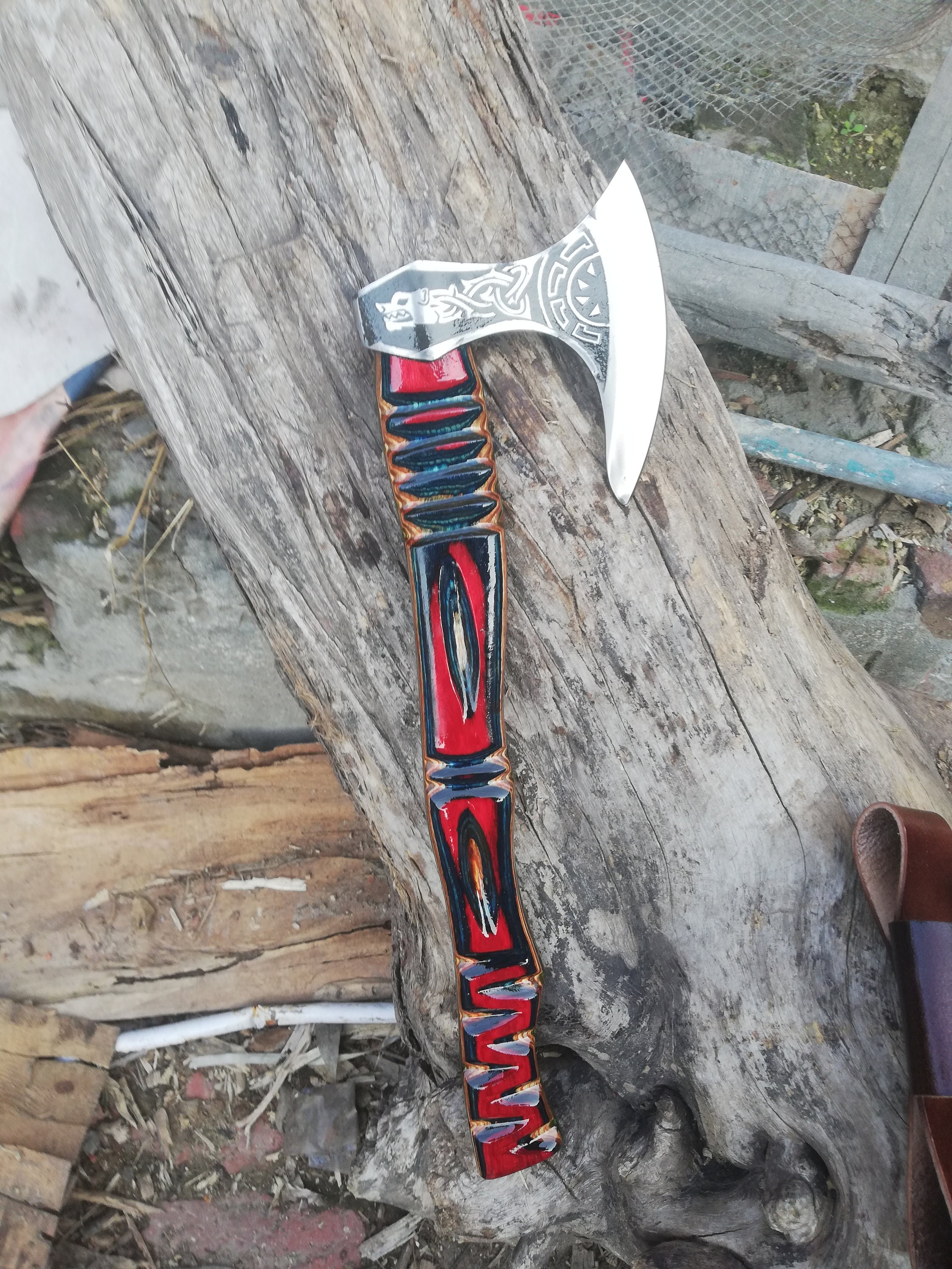 Custom hand axe tomahawk axe beard axe throwing axe Etsy