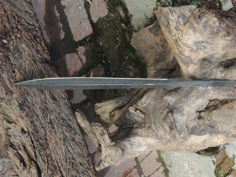 Damascus Steel Sword Blank Blade Etsy