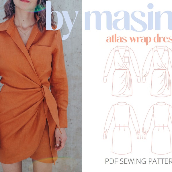 Wrap Dress Pattern - Etsy