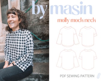 T-Shirt Sewing Pattern, Sweater PDF Sewing Pattern, Tee Pattern, Pullover Digital Sewing Pattern, Shirt Pattern, Jumper Printable Pattern