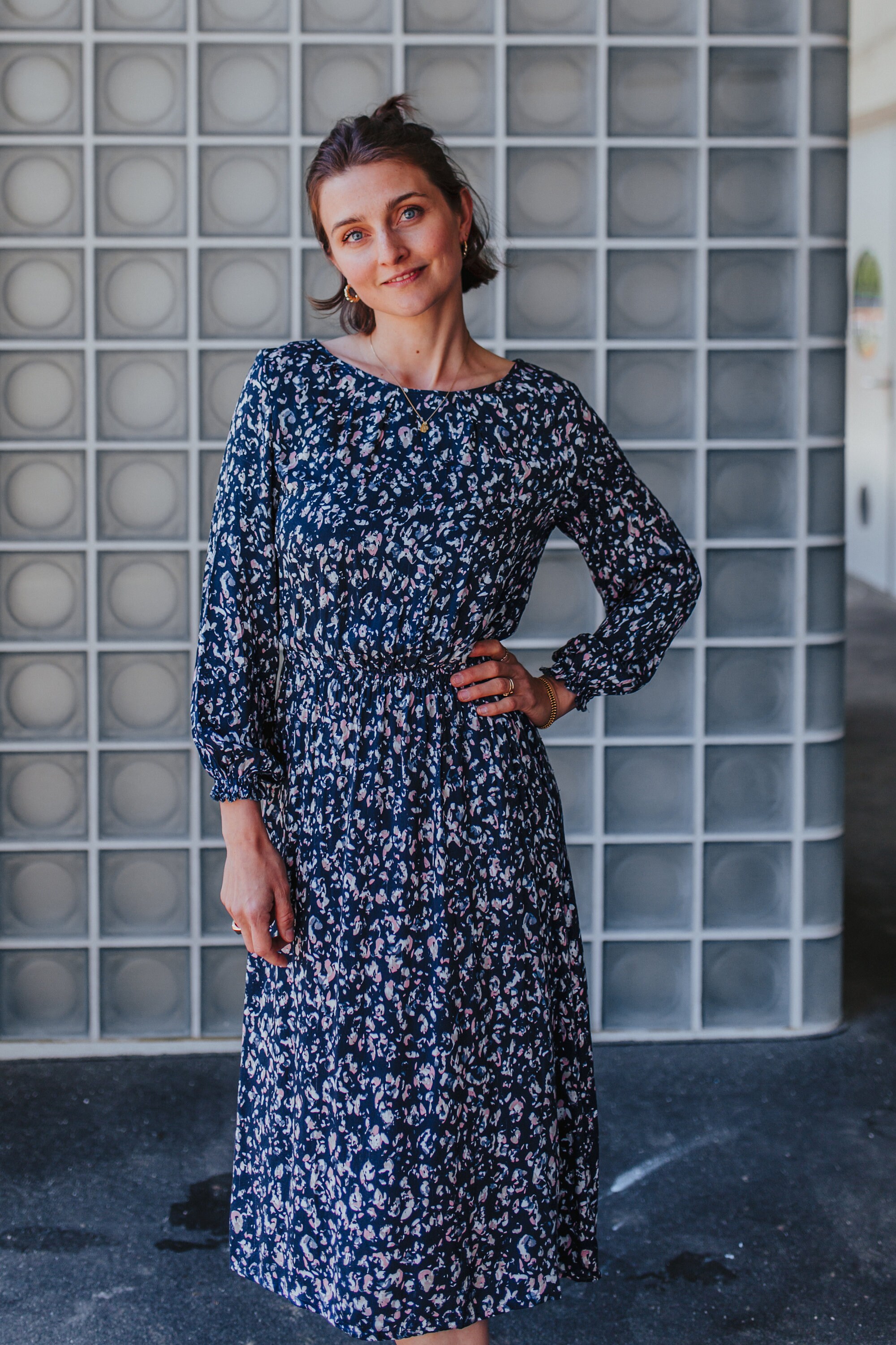 Shirred Dress Sewing Pattern, Blouse Sewing Pattern, Shirt Sewing ...