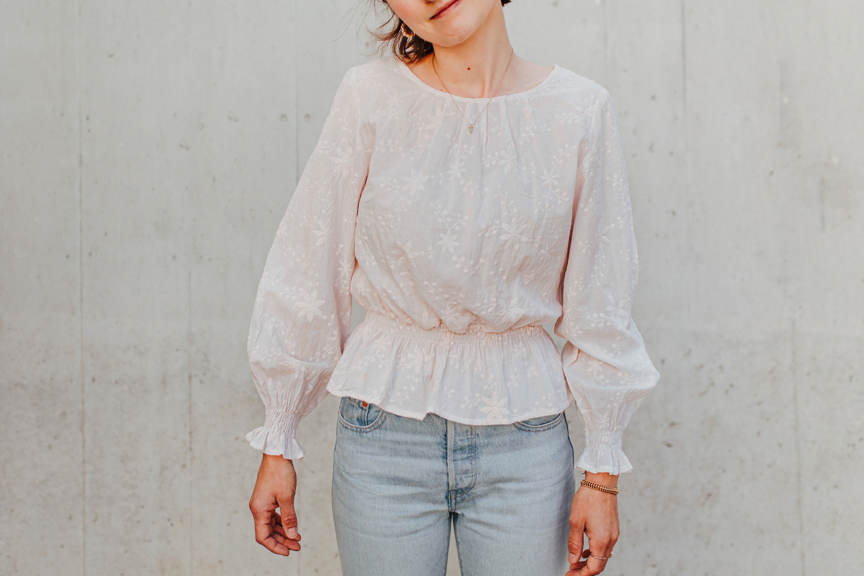 Shirred Dress Sewing Pattern, Blouse Sewing Pattern, Shirt Sewing ...
