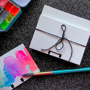 30ct. Watercolor Rolodex/Memorydex Cards - 2 tiered sizes - 300 gsm watercolor paper
