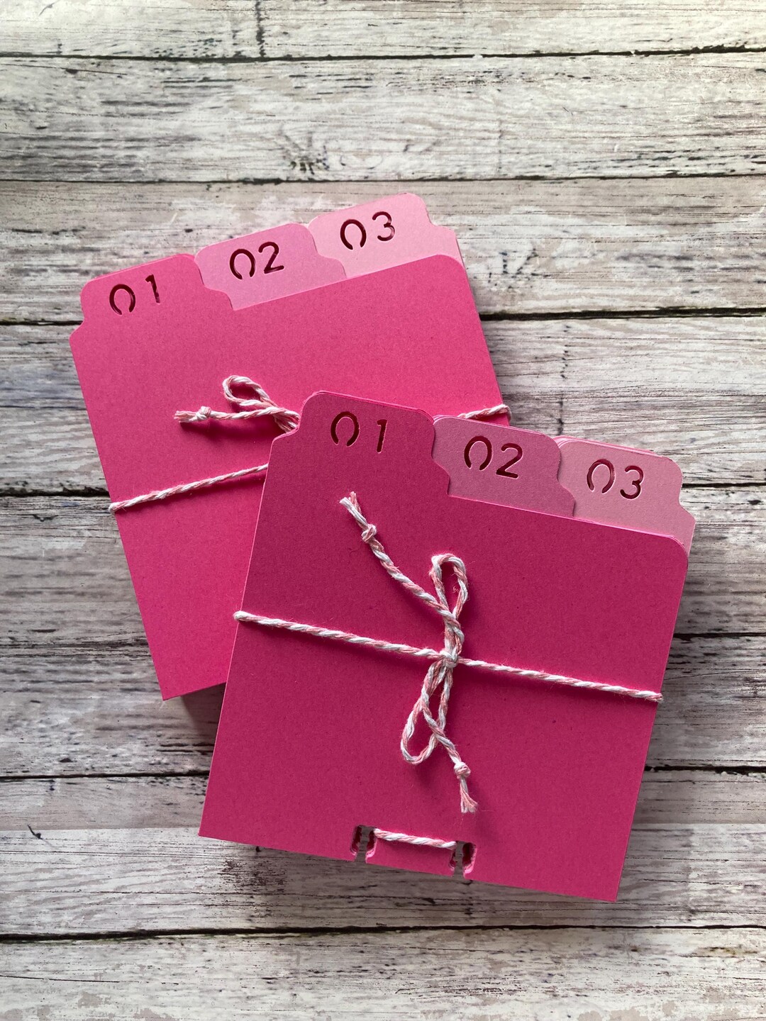 1 Thru 31 Pink Ombré Rolodex Dividers - 110lb Cardstock Rolodex ...