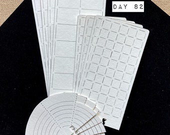 Watercolor Swatch Cards - Day 82 - Art Supply Dex / rolodex / memorydex set 12ct.
