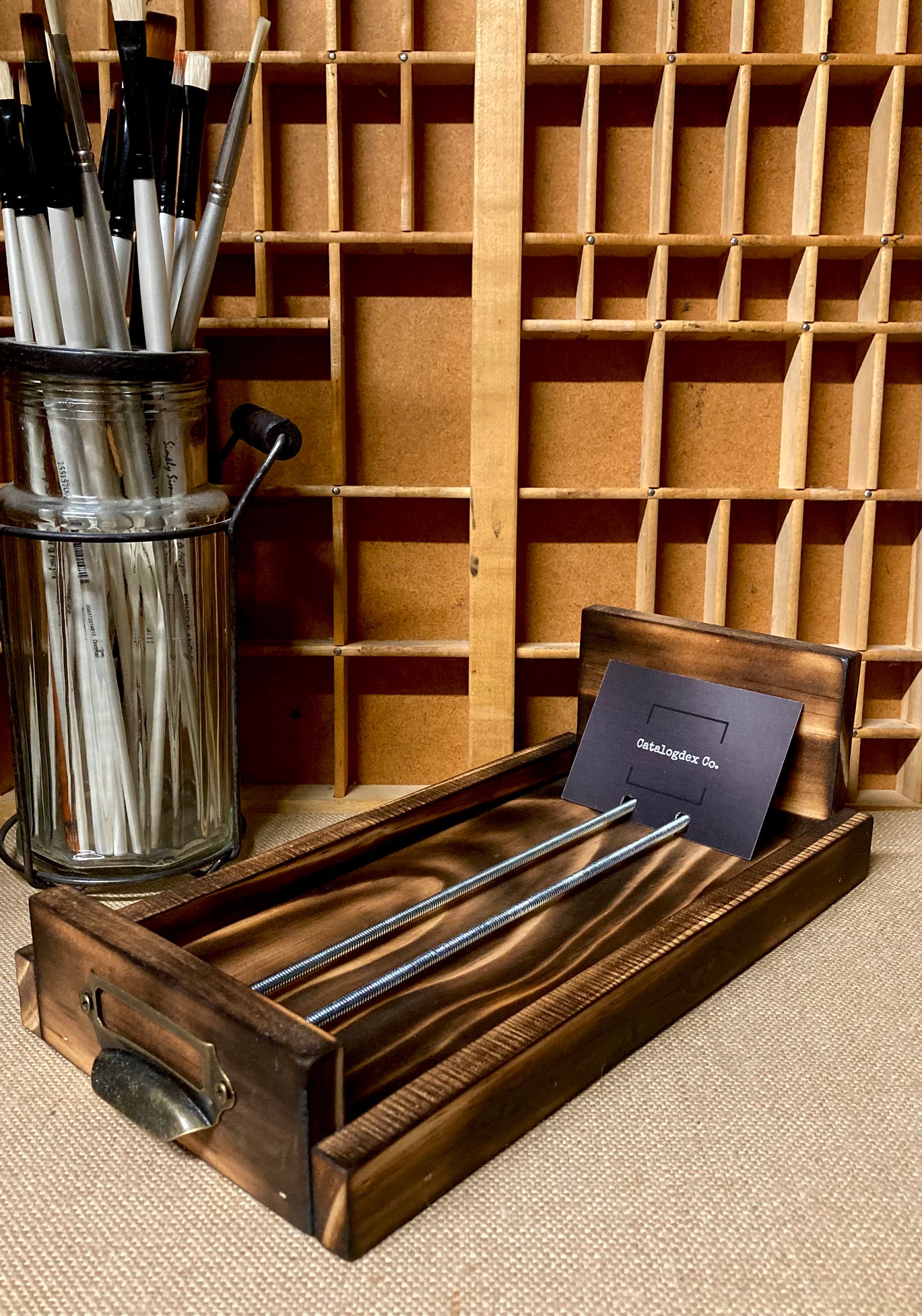 10 Inch Catalogdex Reclaimed Wood Rolodex Memorydex Card Storage ...