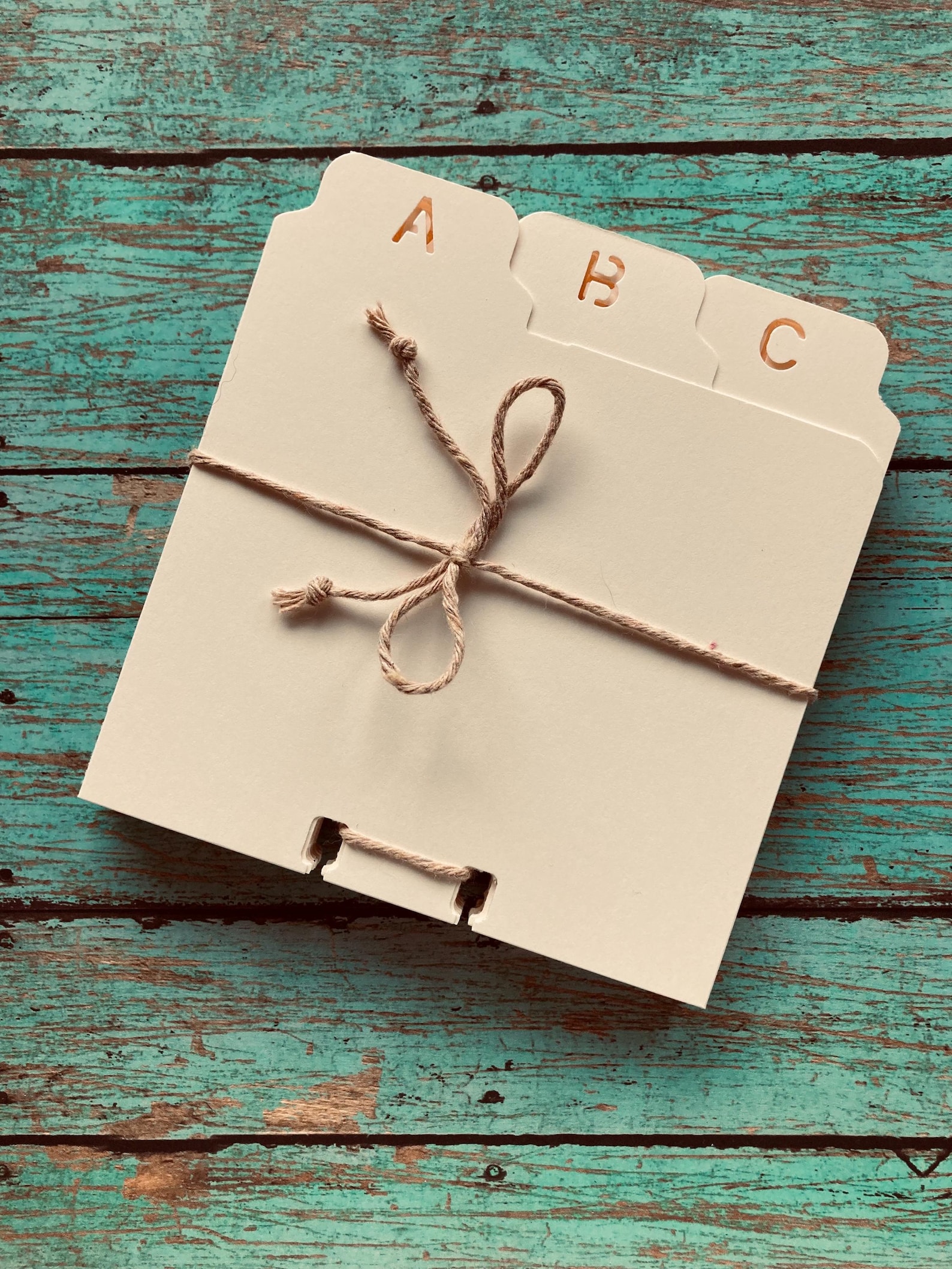 Limited Edition Ivory Cream ABC Tab Rolodex Dividers - 110lb Recycled ...