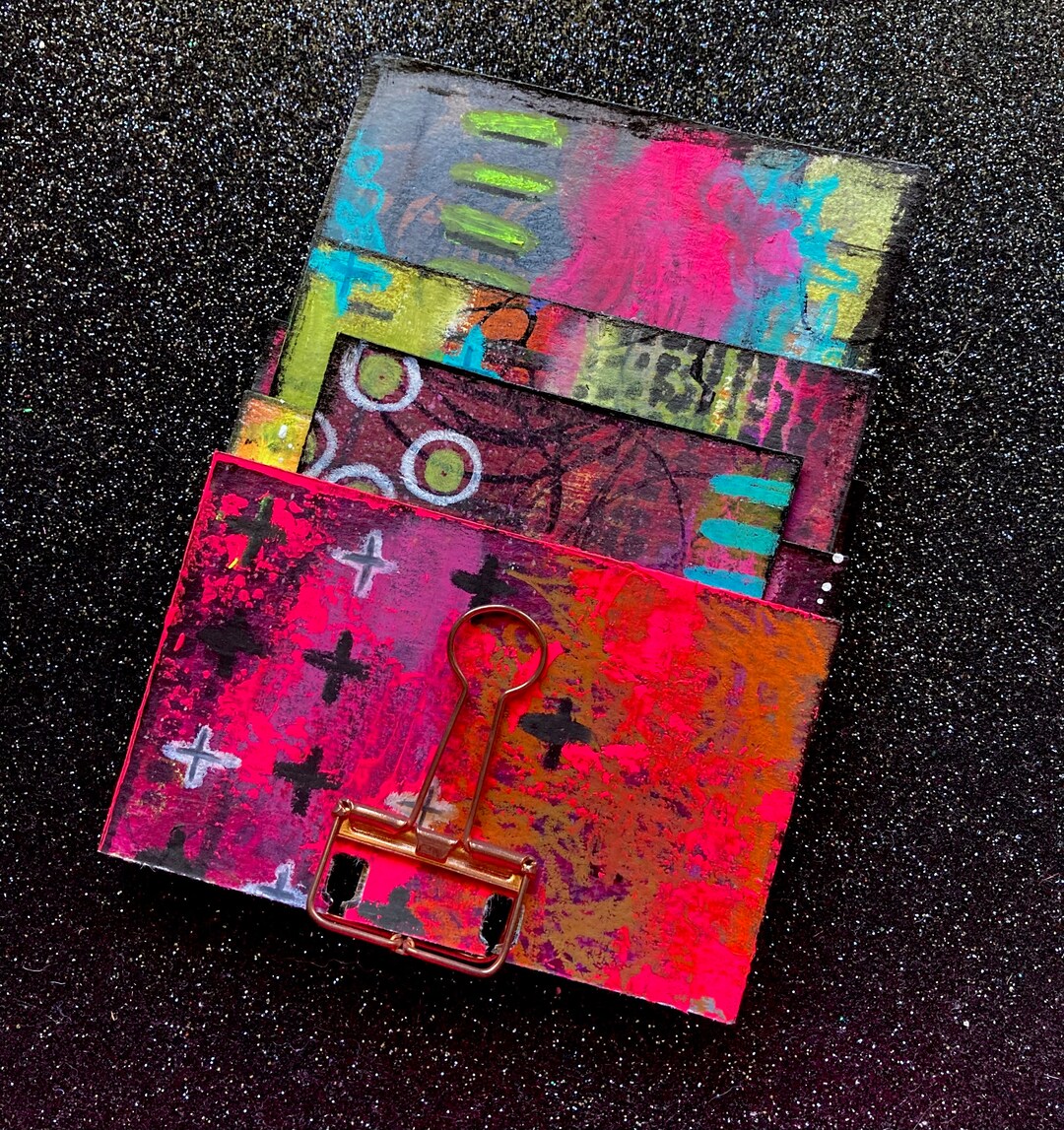 Mixed Media 6ct. Set 2 Rolodex / Memory Dex / Planner Dex Card Etsy