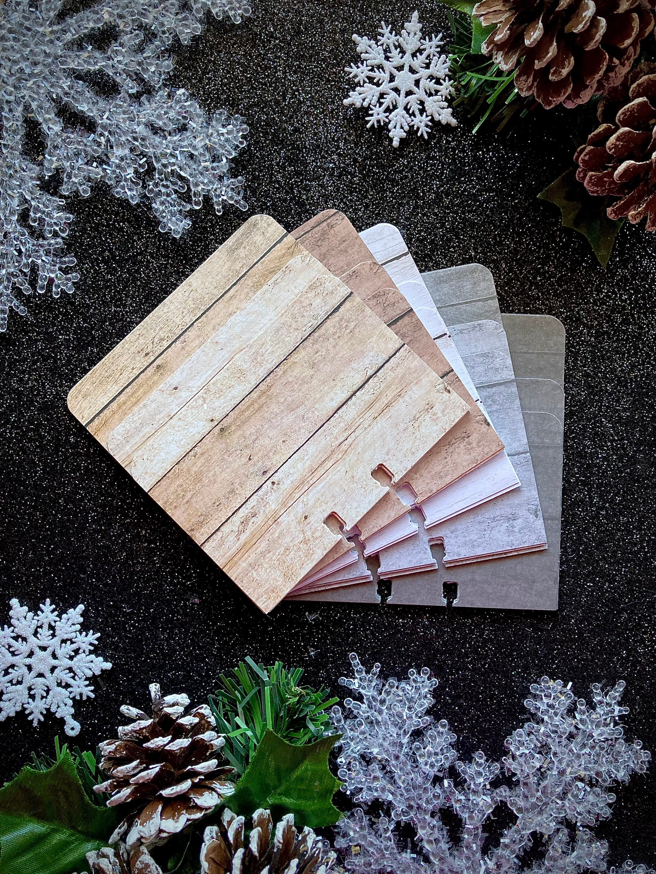30ct. Distressed Wood Rolodex Cards Rounded Corners - 3 Tiered Sizes ...
