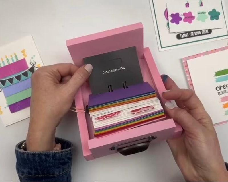 Santa Baby Pink Limited Edition Catalogdex Rolodex Memorydex Reclaimed ...