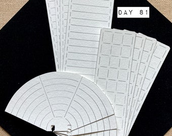 Watercolor Swatch Cards - Day81 - Art Supply Dex / rolodex / memorydex set 12ct.