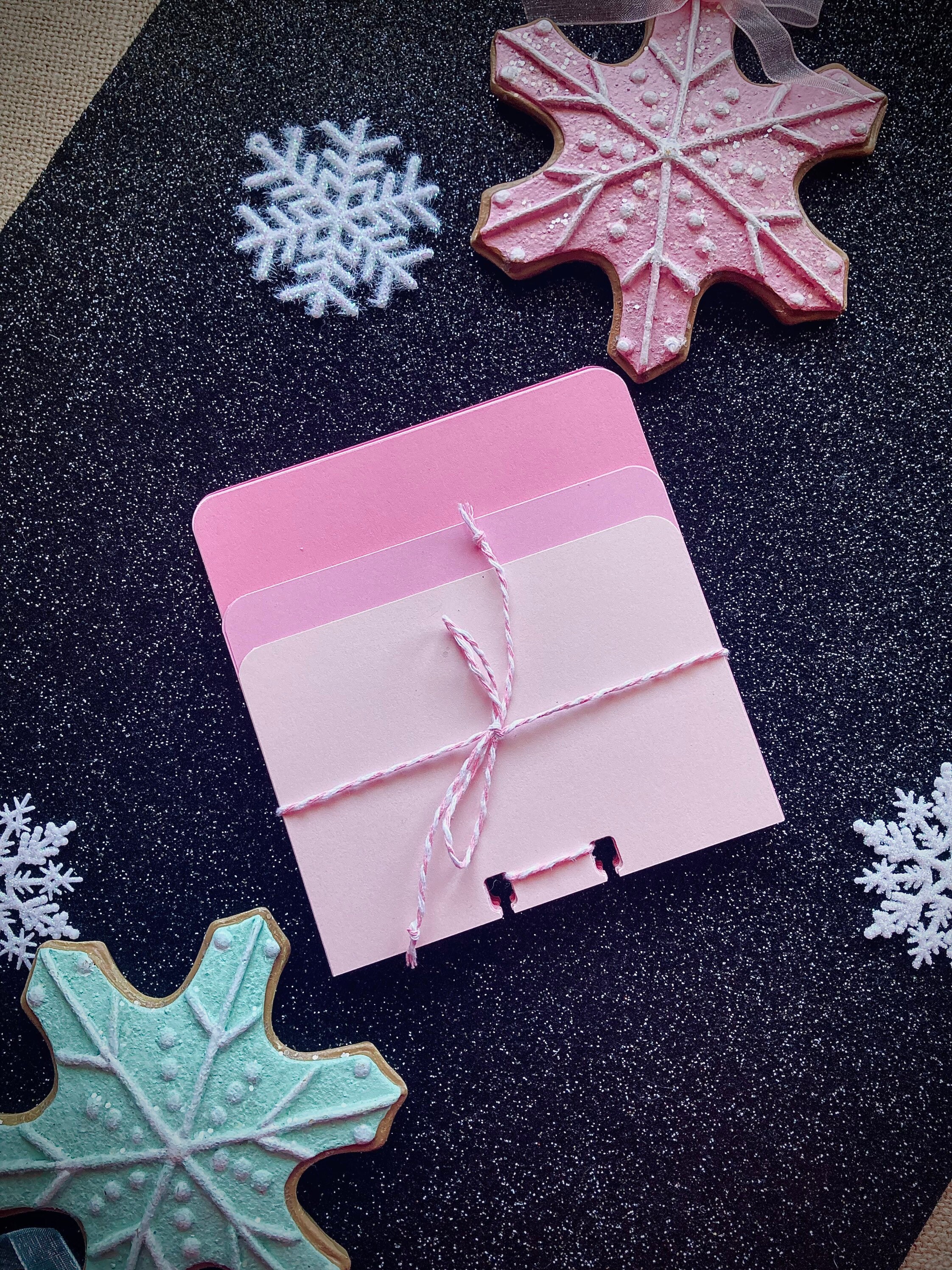 30ct. Pink Ombré Rolodex Cards Rounded Corners - 3 Tiered Sizes ...