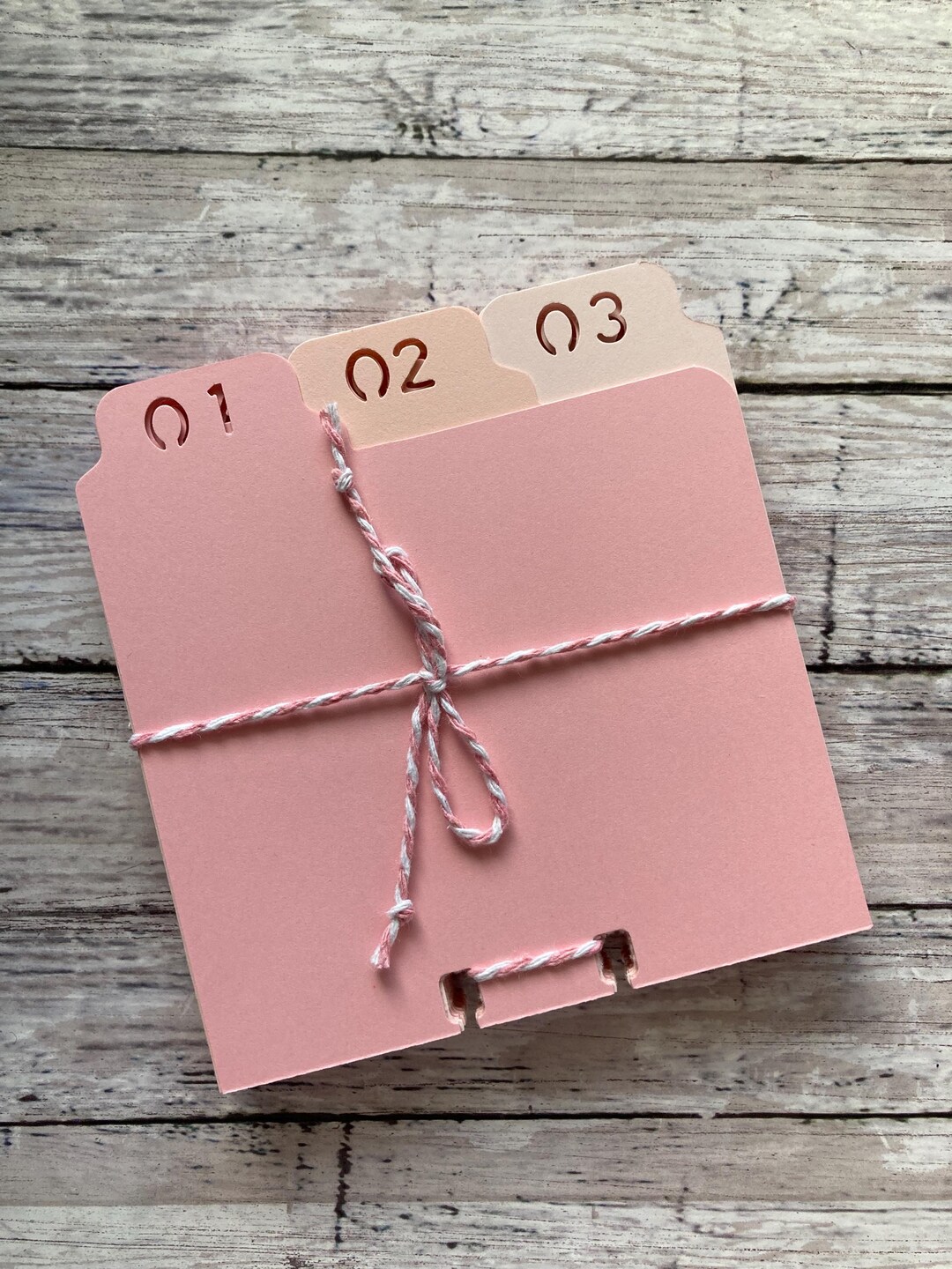 Discontinued* 1 Thru 31 Vintage Pink Ombré Rolodex Dividers - 110lb ...