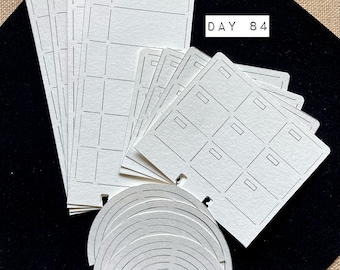 Watercolor Swatch Cards - Day84 - Art Supply Dex / rolodex / memorydex set 12ct.
