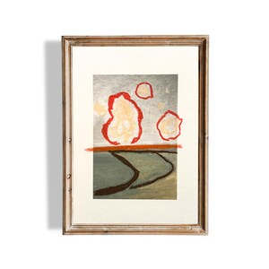Mixed Media | Double Sided Ecclectic Art | Original Oil Painting Print on Cotton Rag | Oil Pastels | Landscape Painting and Print | 6x8