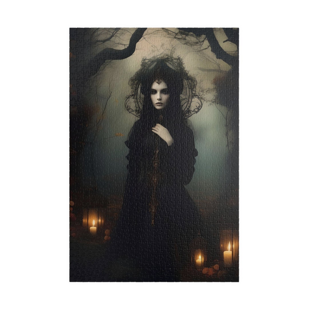 Jigsaw Puzzle, Goth Queen, Puzzle for Adults, Gothic Puzzle, Art Puzzle