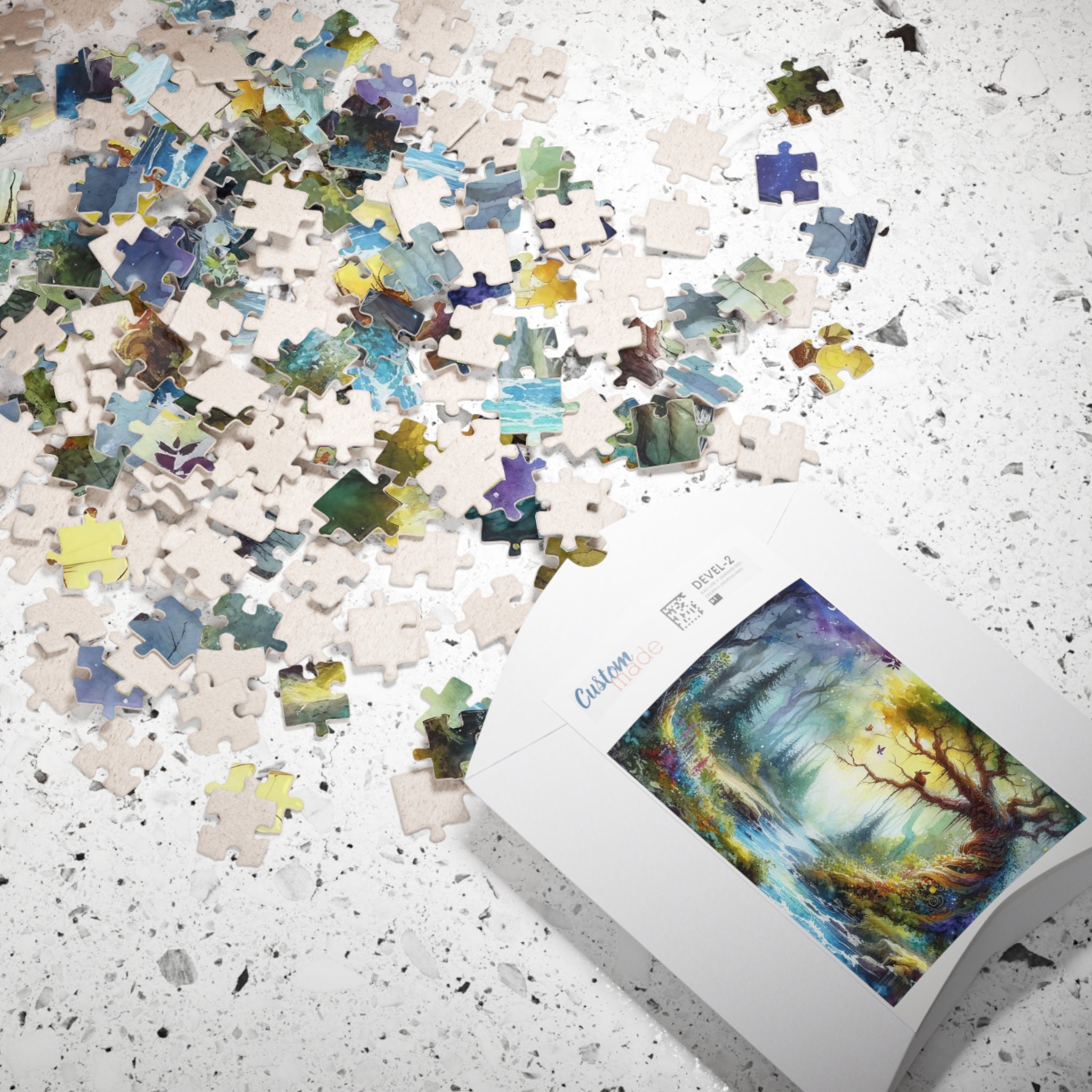 Enchanted Forest Jigsaw Puzzle,1000 Piece Puzzle,nature Inspired Puzzle,gift for Puzzle Lovers