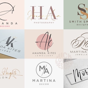 Logo-Design und Visitenkarte, Benutzerdefiniertes Logo, Branding Kit, Aquarell Logo für kleine und große Unternehmen, Benutzerdefinierte Visitenkarte, Glitzer-Logo