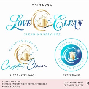 Cleaning logo design, Premade logo, Cleaning service, House cleaning, Broom Logo, Housekeeper Logo, Housekeeping ,Maid Logo, Office cleaning