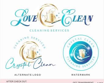 Cleaning logo design, Premade logo, Cleaning service, House cleaning, Broom Logo, Housekeeper Logo, Housekeeping ,Maid Logo, Office cleaning