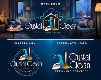 Cleaning logo, Cleaning service logo, Housekeeper Logo, Cleaning logo, Cleaning logo design, cleaning company logo, Cleaning business