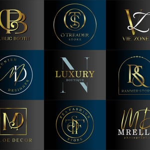 Logotipo da letra inicial I Iniciais I Logotipo personalizado I Logotipo de luxo I Logotipo de joias I Logotipo de beleza I Logotipo de assinatura I Logotipo de fotografia, Logotipo minimalista