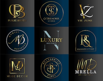 Initial letter logo I Initials I Custom Logo I Luxury Logo I Jewelry logo I Beauty logo I Signature Logo I Photography Logo, Minimalist Logo