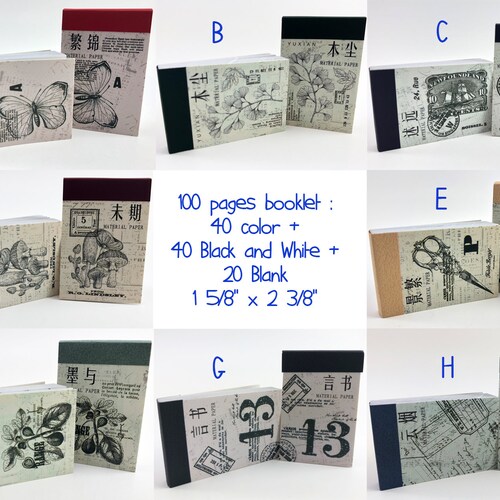 Vellum Ephemera Booklet 100 Pages Mushrooms Botanicals Etsy