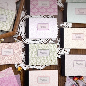 Patterned Vellum & Kraft Paper: Scrapbook Collage, Cards (40 Sheets)