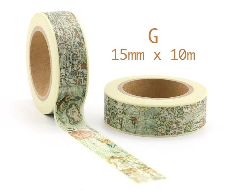 Map Washi Tape Old Map Washi Tape Travel Maps Washi Tape - Etsy
