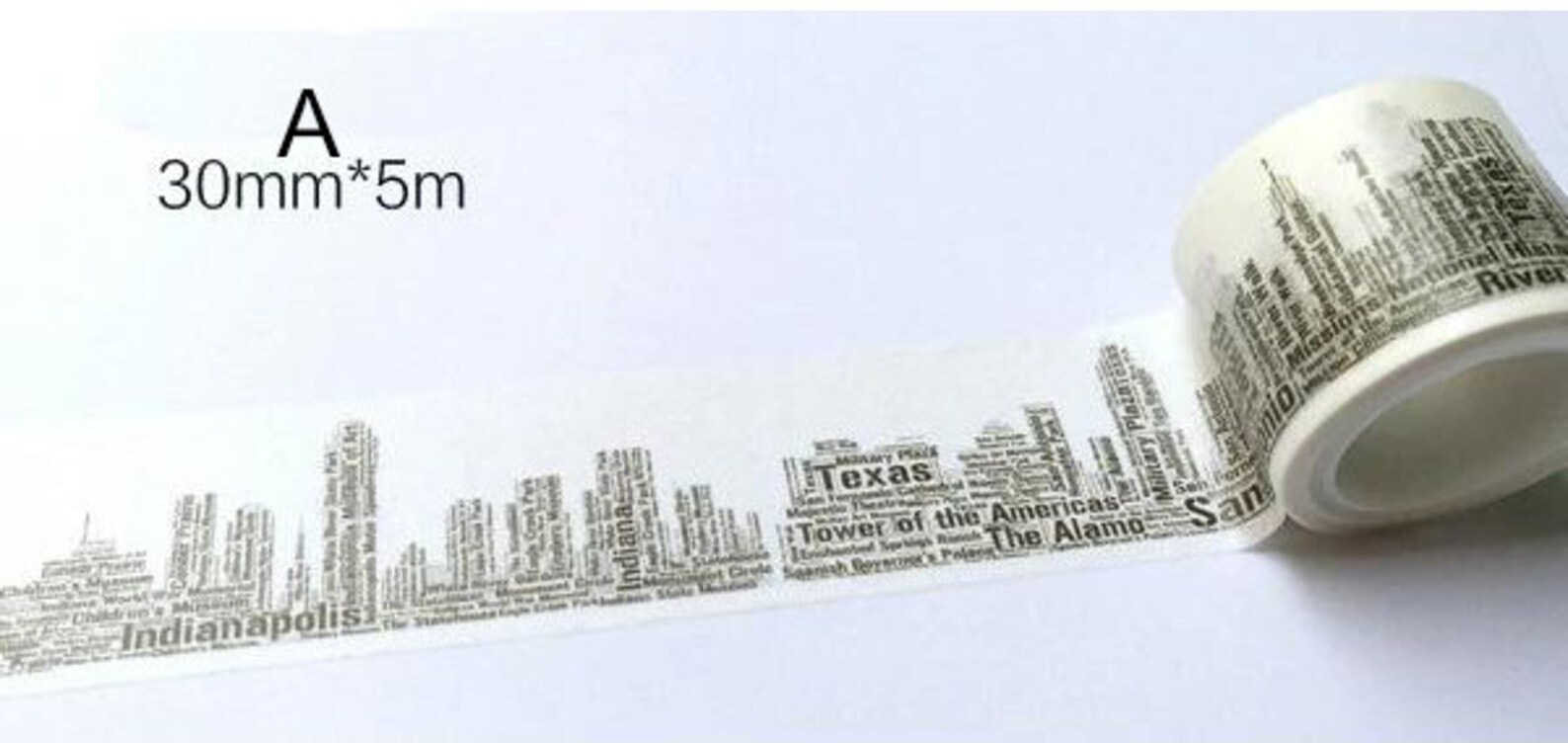 Washi Tape City Skyline Washi Tape Mountain City Landscape Etsy