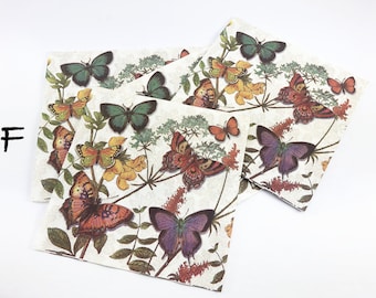 Paper Napkins for Decoupage: Mixed Media, Scrapbooking, Collaging - Set of 3