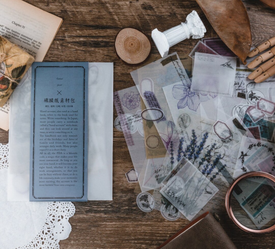 Ephemera Vellum Pack, Vintage Collection Vellum Label & Vellum Sticker