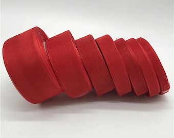 Sheer Organza Ribbon: 10mm, 5 Yards - 11 Colors