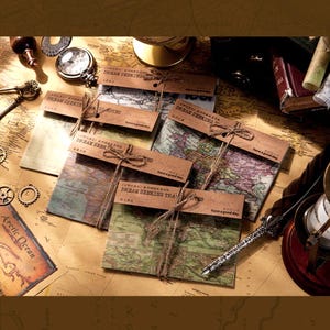 Vellum Map Sheets, Junk Journal, Scrapbook, Collage Mixed Media, Set of 20 sheets