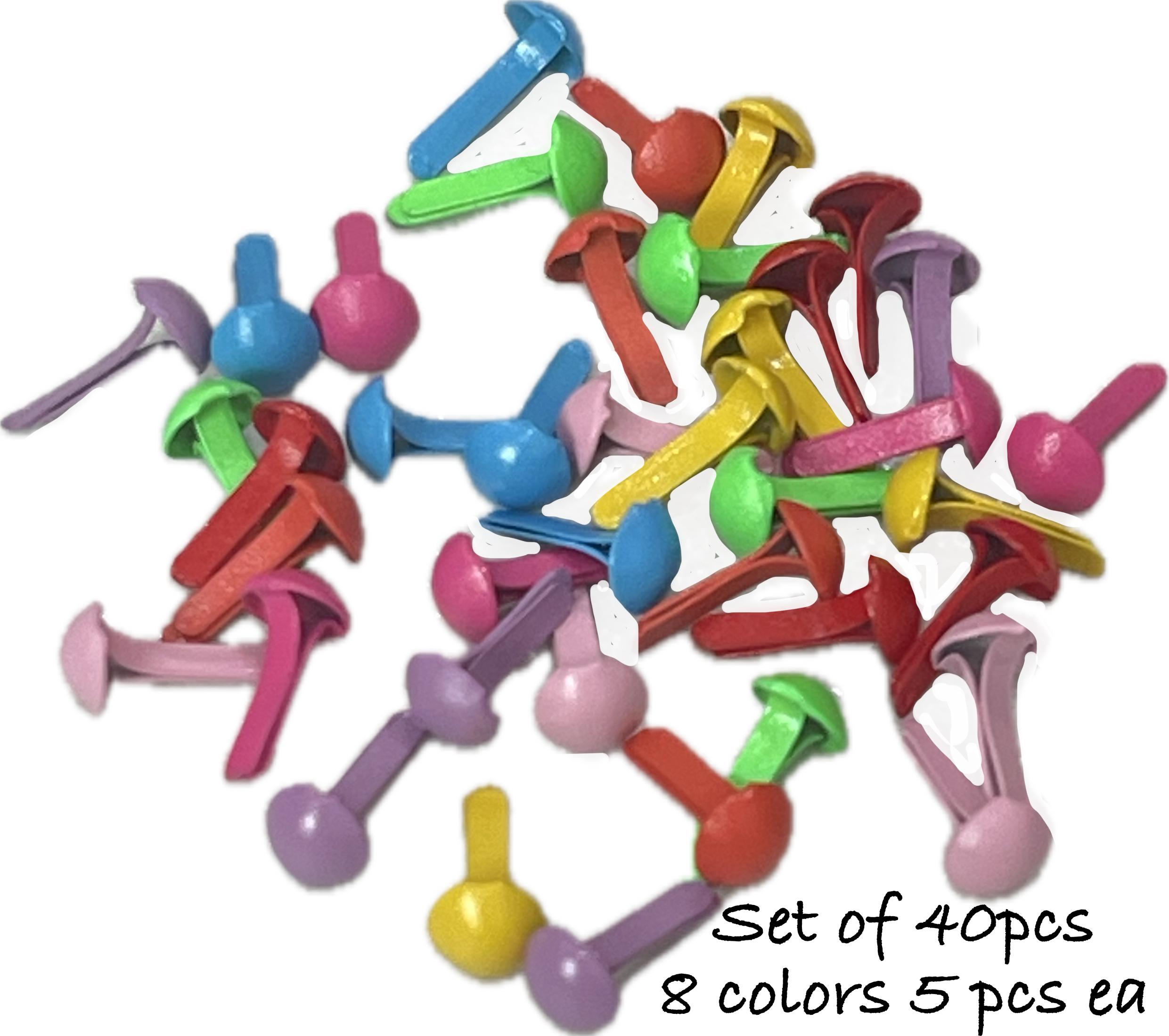 300 Pieces Paper Fasteners Brads Round Fasteners For Art Crafting School Project Decorative Scrapbooking Crafts Making DIY Supplies 8 X 15mm (Gold - View #10