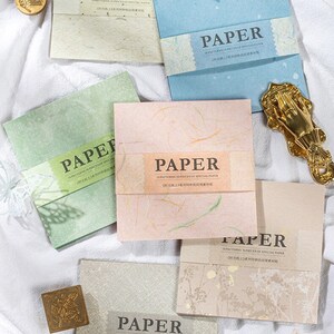 30 Sheets Background Pattern Paper, Textured paper and Vellum paper,  Junk Journal, Scrapbook Collage,  Mixed Media, Cards, Planner